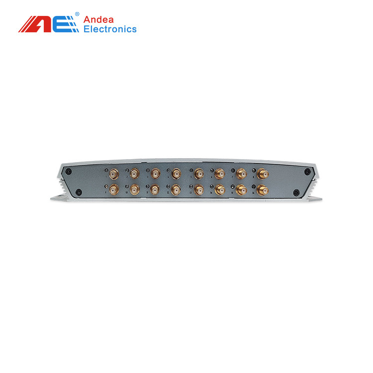 Fixed UHF RFID Long Range Reader With 16 Ports Antenna Interface For Asset Tracking