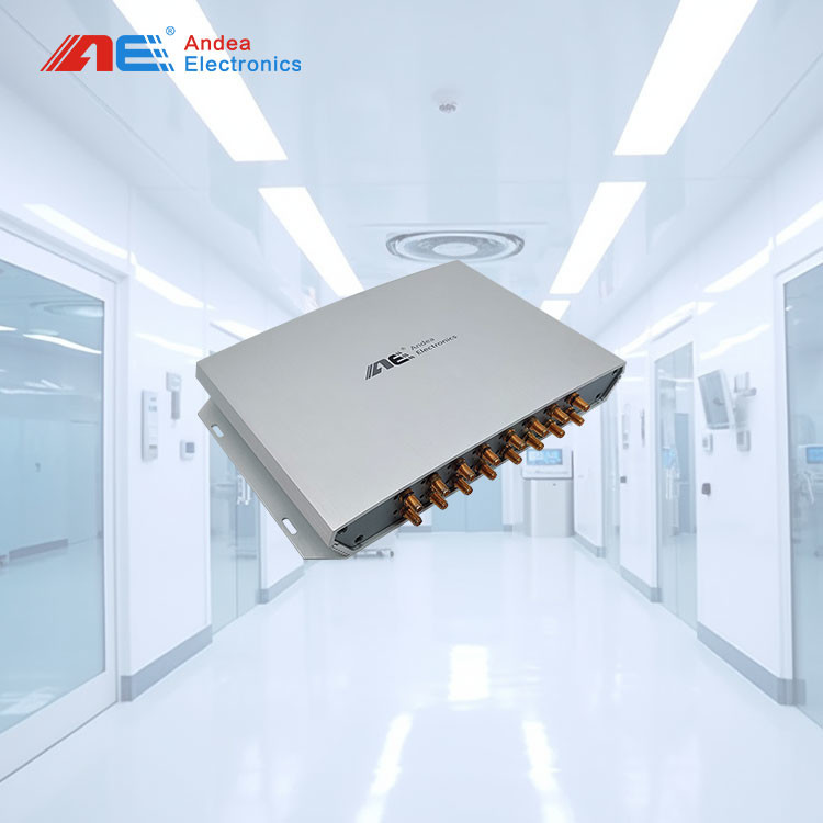 Fixed UHF RFID Long Range Reader With 16 Ports Antenna Interface For Asset Tracking